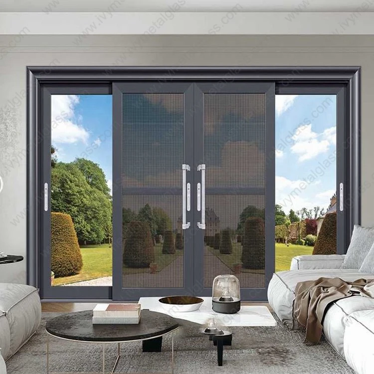 Pintu Geser Kaca Bingkai Aluminium
