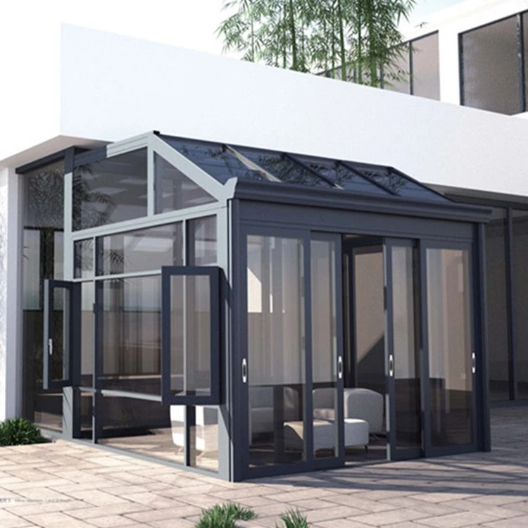 Aluminium Sunroom dengan Tirai