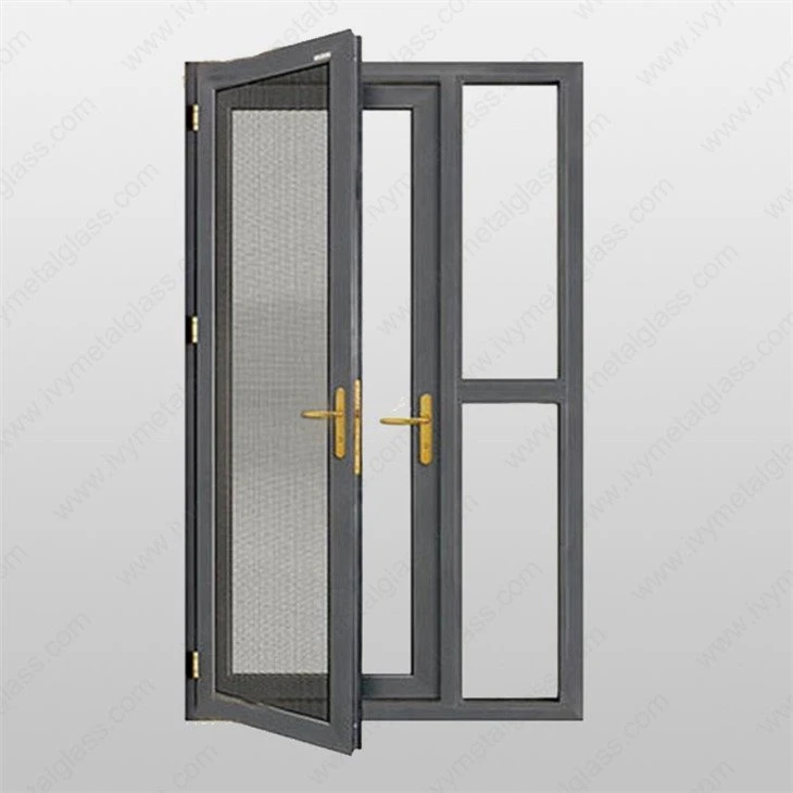 aluminum swing door with mesh aluminum swing door with mesh