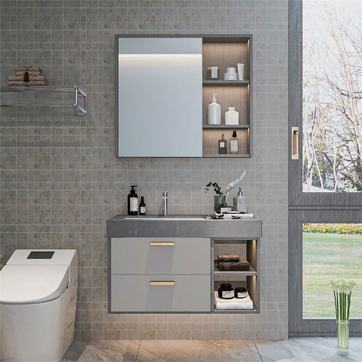 Kabinet Kamar Mandi Permukaan Aluminium