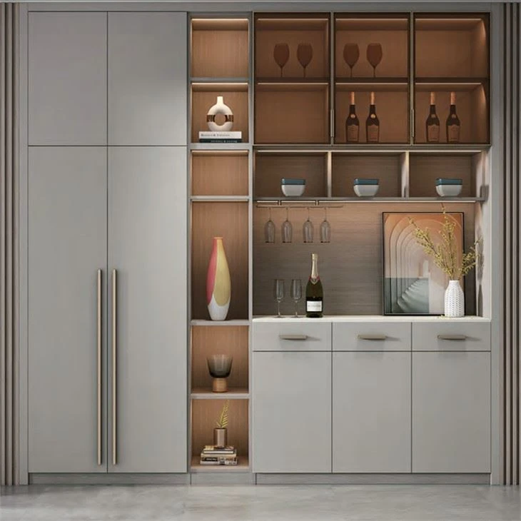 Kabinet Aluminium Warna Terang