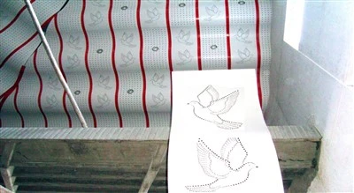 Pola Dekorasi Dinding Artistik Panel Cladding Panel Langit-Langit Aluminium Berlubang